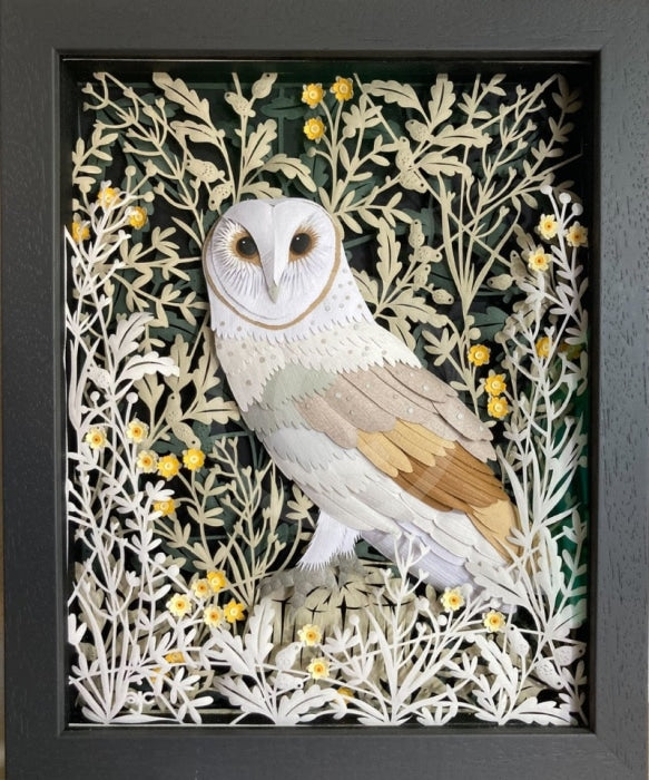A Watchful Eye, Owl, Original Paper Cut by Anna Cook