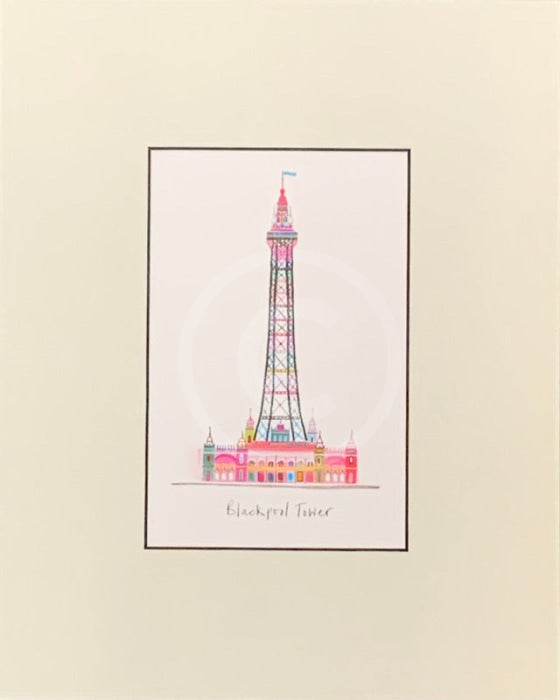 Blackpool Tower Print by Ilona Drew
