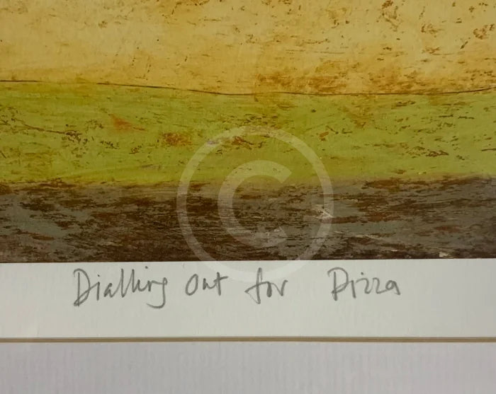 Dialling Out for Pizza by Sam Toft - title detail