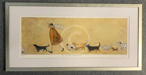 Doris Meets Roger, Father of Many by Sam Toft - Framed Limited Edition SECONDARY MARKET (GJ)