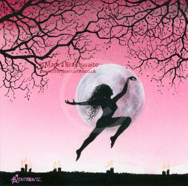 From The Shadows; Pink Moon Worship 2 By Mark Braithwaite Art Print