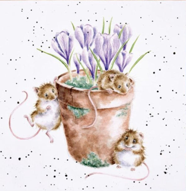 Garden Friends by Hannah Dale, Cute Mice Print