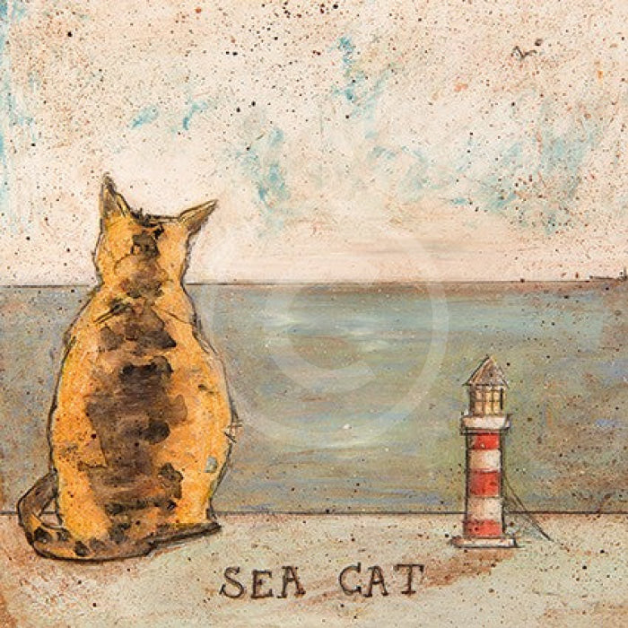 Meet The Mustards: Sea Cat By Sam Toft Mounted Miniature