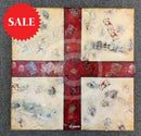 My England Scrapbook Ii - Original Mixed Media Painting By Eva Alexander Embellished With Postage