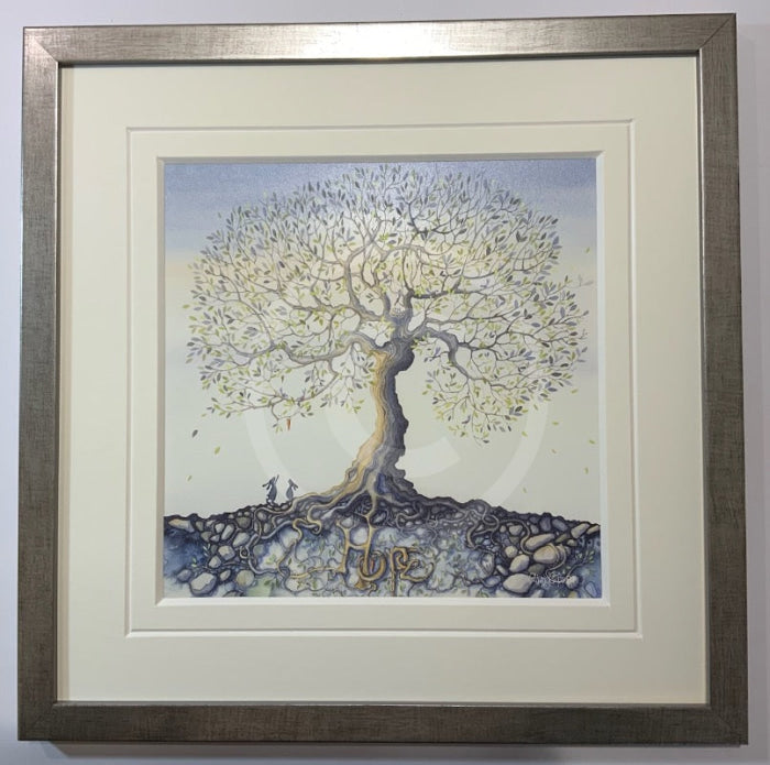 Rooted Hope by Catherine Stephenson Mounted Miniature Framed