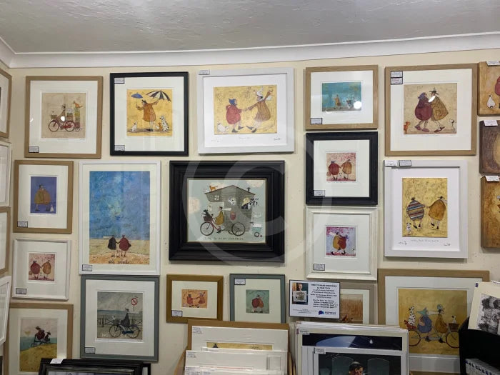 The Sam Toft Wall with Time to Make Memories with pride of place.