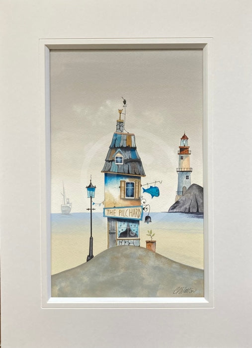 The Pilchard, an ORIGINAL watercolour from Gary Walton, for PAPYRUS