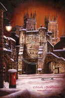 Silent Night Bootham Bar - Original Oil By Mark Braithwaite Oiro £2450