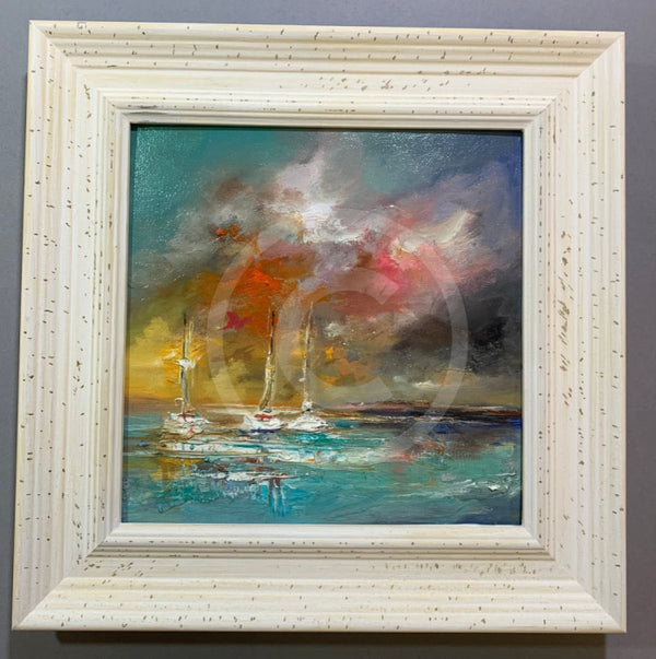 Sailing Together - ORIGINAL Oil Painting by Anna Schofield