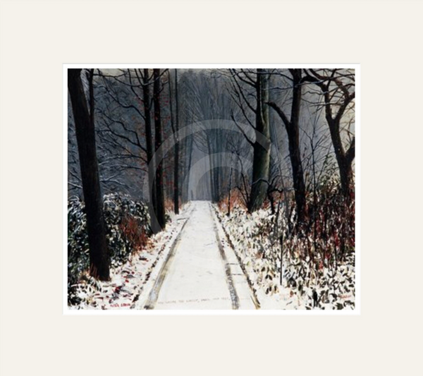 The Woods are Lovely, Dark and Deep by Peter Brook mounted