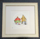 Together - A Dotty Doodle! Original Mixed Media Illustration By Earl
