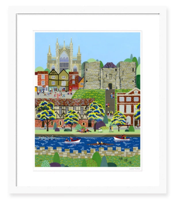 Framed Print York Minster  (East Wing) by Linda Mellin