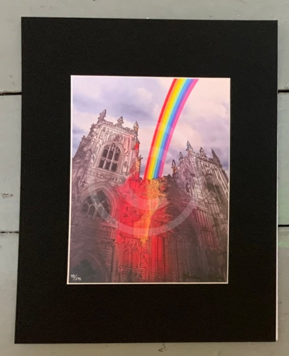 At the End of the Rainbow by Jonathan Williams, mounted in black 