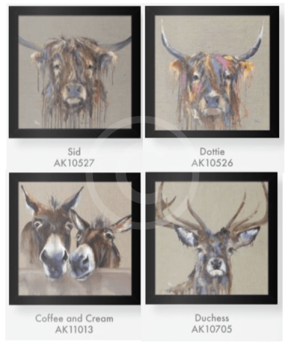 Coffee And Cream By Louise Luton - Framed Donkey Picture