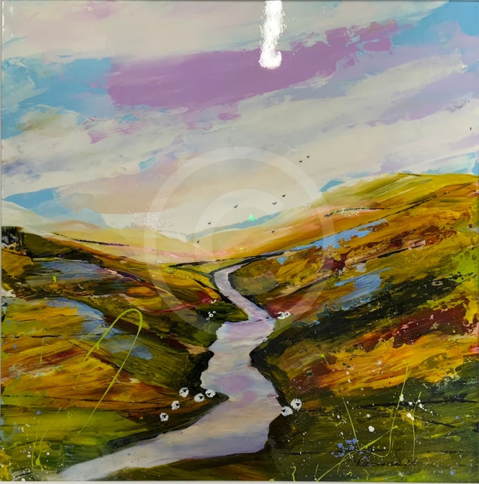 Moorland Glen (24x24") ORIGINAL PAINTING by Rozanne Bell