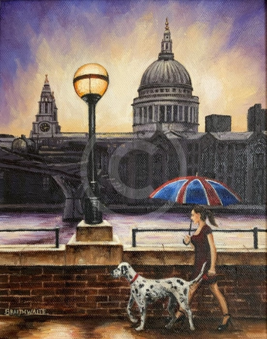 London Twilight, St Paul’s -Original Oil Painting by Mark Braithwaite