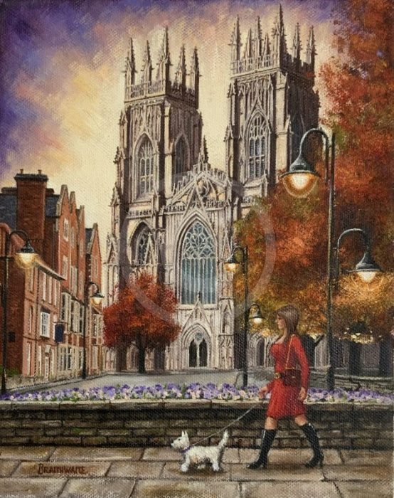 Minster Walks- York-Original Oil Painting by Mark Braithwaite