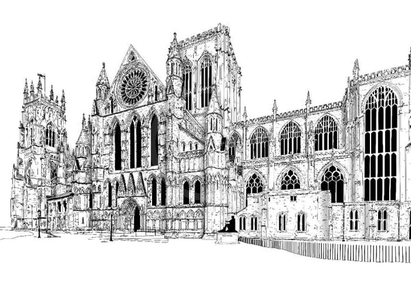 York Minster; a limited edition print from Kate Jackson