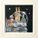 Moonlight Meeting, an ORIGINAL Mixed Media from Gary Walton, for PAPYRUS