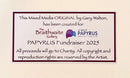 Close up of Certificate of Authenticity for Moonlight Meeting, an ORIGINAL Mixed Media from Gary Walton, for PAPYRUS