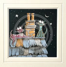 Moonlight Meeting, an ORIGINAL Mixed Media from Gary Walton, for PAPYRUS
