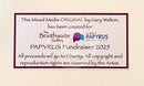 Close up of Certificate of Authenticity for Moonlight Meeting, an ORIGINAL Mixed Media from Gary Walton, for PAPYRUS