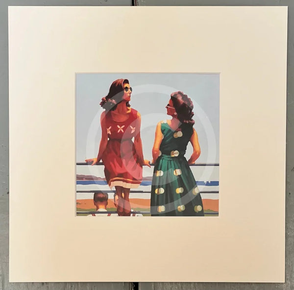 30x30cm A date With Fate by Jack Vettriano, mounted miniature