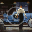 30x30cm Birth of a Dream by Jack Vettriano, mounted miniature