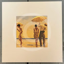 30x30cm Mad Dogs by Jack Vettriano, mounted miniature
