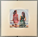30x30cm A date With Fate by Jack Vettriano, mounted miniature