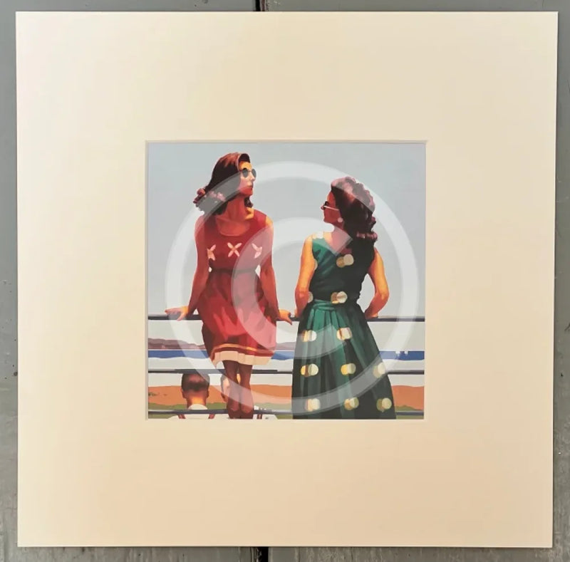 30x30cm A date With Fate by Jack Vettriano, mounted miniature
