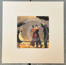 30x30cm The Singing Butler by Jack Vettriano, mounted miniature