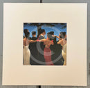 30x30cm Waltzers by Jack Vettriano, mounted miniature
