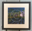 6am Bluebell Wood Miniature GICLEE PRINT by Paul Freeman Framed Small Linear Black (A) Art Print