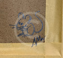 Mouse Remarque on reverse of frame