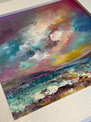 Turquoise & Blue Tones - ORIGINAL Oil Painting by Anna Schofield
