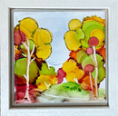 Summer Trees - Miniature ORIGINAL on Tile by Minu Achrekar
