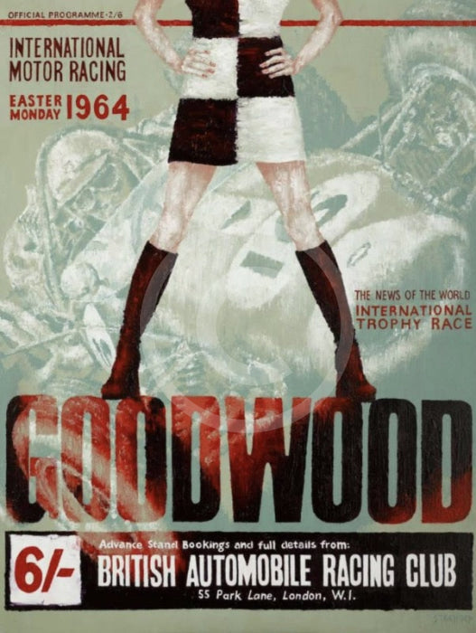A Chequered History by Amanda Stratford- Goodwood Revival Limited Edition Print