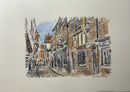 A Stroll In The Shambles, York, Richard Briggs ORIGINAL WATERCOLOUR