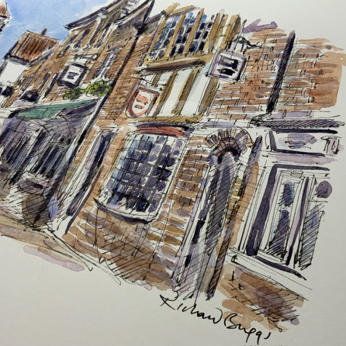 A Stroll In The Shambles, York, Richard Briggs ORIGINAL WATERCOLOUR