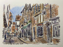 A Stroll In The Shambles, York, Richard Briggs ORIGINAL WATERCOLOUR