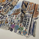 A Stroll Through The Shambles York Richard Briggs Original Watercolour