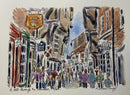 A Stroll Through The Shambles, York, Richard Briggs ORIGINAL WATERCOLOUR