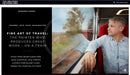 Mark Braithwaite in The Times with LNER; photo credit Nick Wilson