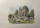 Abbey of St. Mary, York, Richard Briggs ORIGINAL WATERCOLOUR