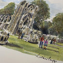 Abbey of St. Mary, York, Richard Briggs ORIGINAL WATERCOLOUR