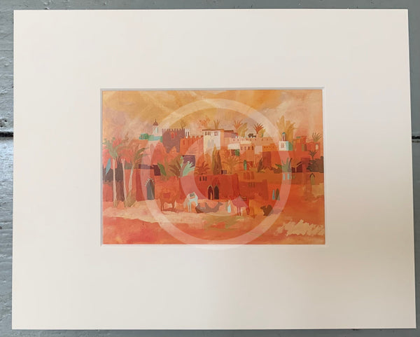 African City, mounted miniature by Richard Tuff