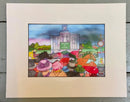 All About the Hats by Jonathan Williams, mounted in white