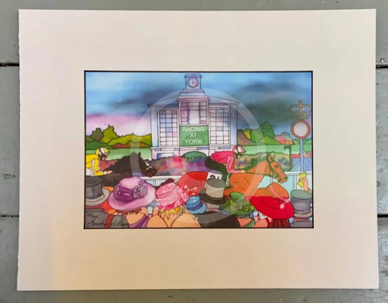 All About the Hats by Jonathan Williams, mounted in white