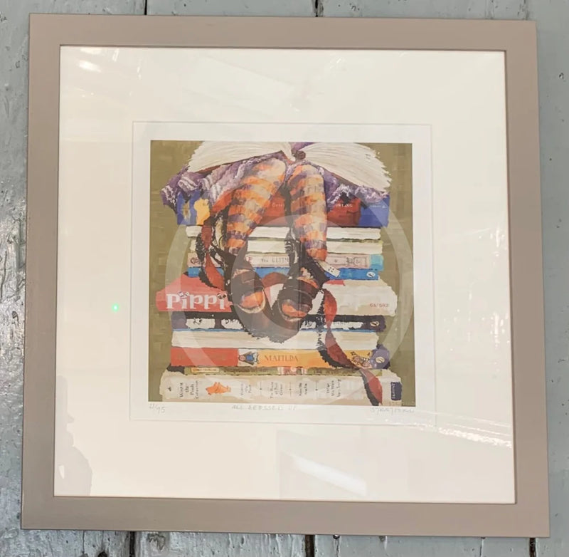 All Dressed Up by Amanda Stratford taupe frame